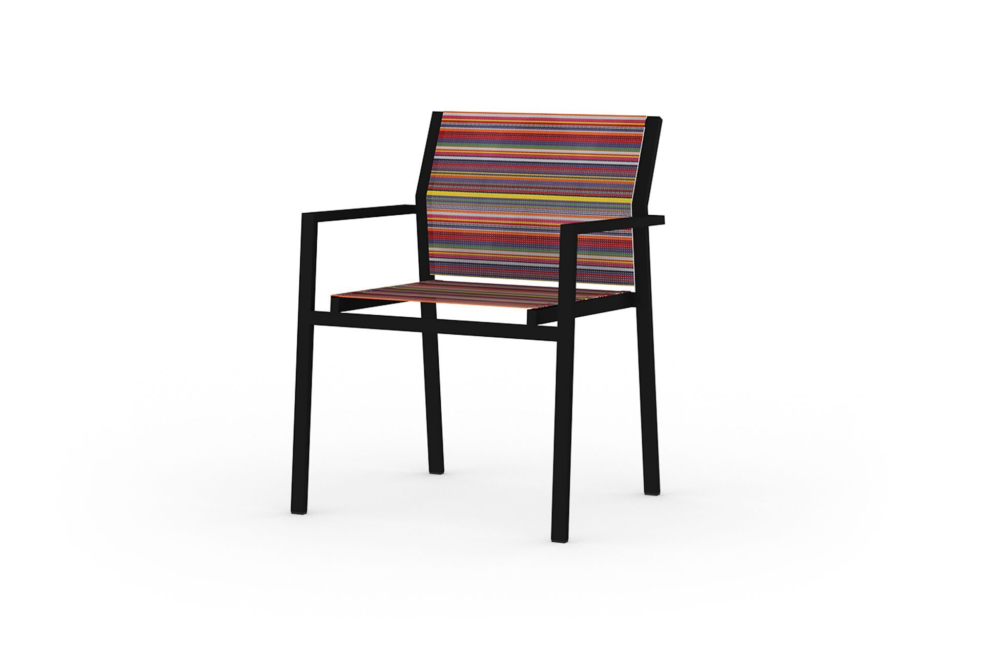 Алюминиевый садовый стул с подлокотниками MAMAGREEN Stripe ARCH-00104639 - Вид №1