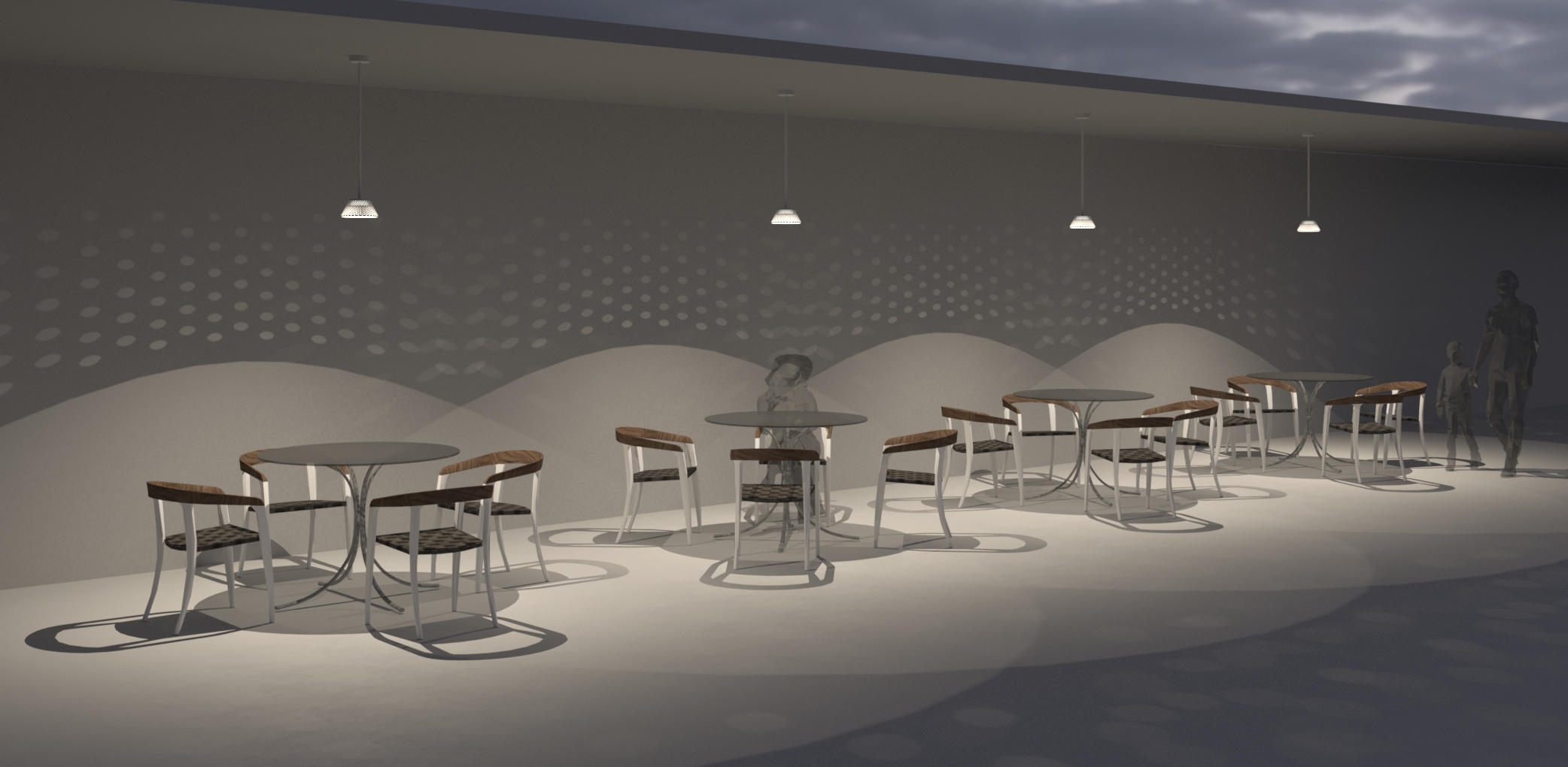 3270266 Потолочный светильник Platek MESH Soffitto  MESH h. 880 mm - LED 4000K 87°  - Вид №5