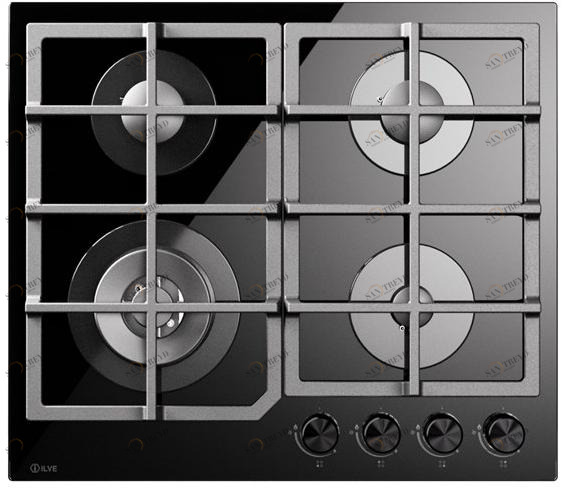 Ilve Газовая плита из закаленного стекла Professional plus Hcg60ck Santreyd 
