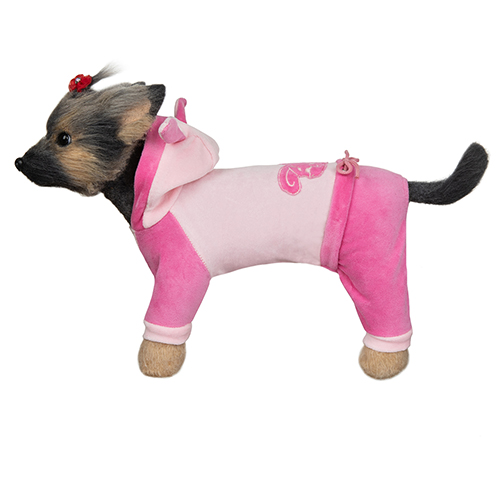 ПР0048063 Комбинезон для собак велюровый "Зайка"-2 24см Dogmoda 