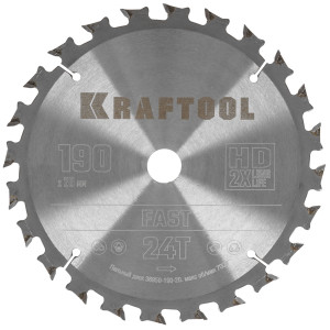 Диск пильный KRAFTOOL 36950-190-20 9108025