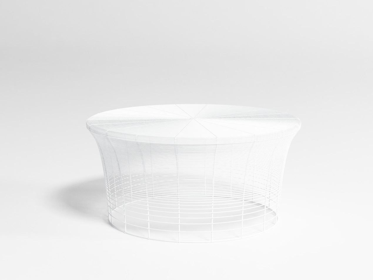 Из нержавеющей стали круглый низкий сад журнальный столик GANDIABLASCO Арам ARCH-00080197 - Вид №1