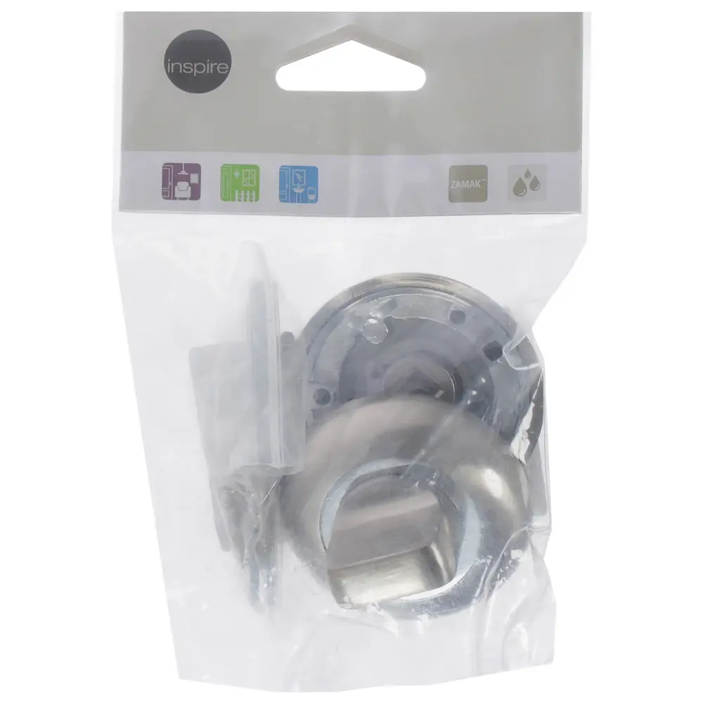 Фиксатор-вертушка для дверей Inspire круглый, цвет никель STLM-2126558 - Вид №2