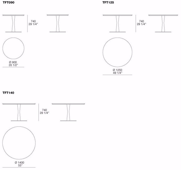 Poliform Круглый мраморный стол Flute sun-id-1464596 - Вид №2