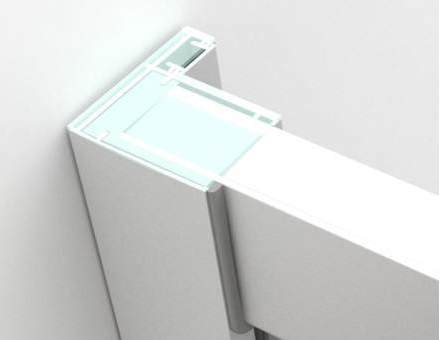 LD60-Y22 Душевая дверь в проем SSWW  - Вид №1