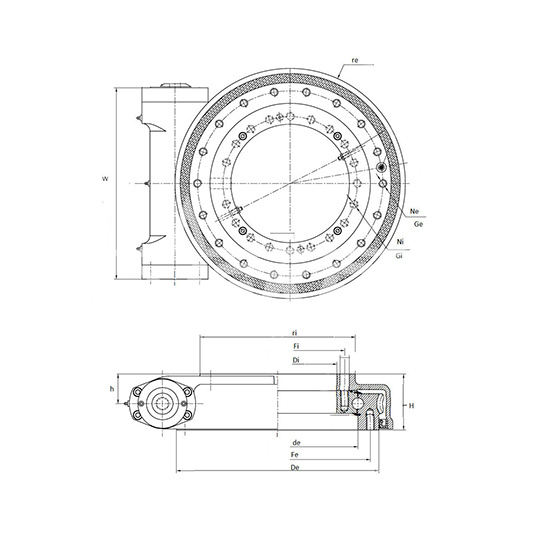 IS1005 ОПУ с червячным приводом SG430-25RH ISKRA  - Вид №1