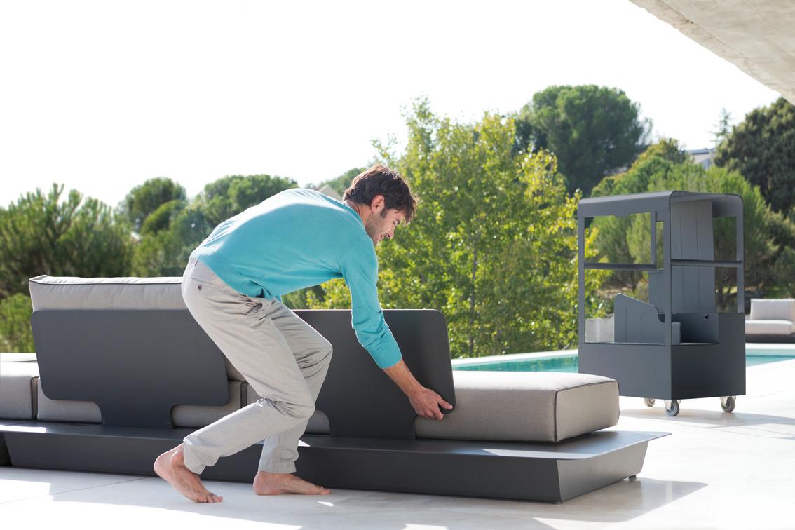 Тележка для спинок белая f8 Manutti Air MNST814 - Вид №1