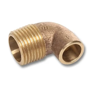 Переход угловой Sanha 1"x22 мм НР-ВП бронза