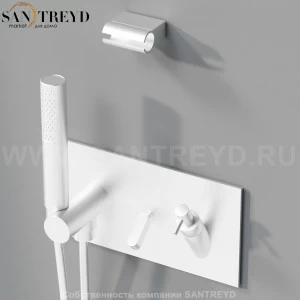 Смеситель ARUB0945NSP SQUARE для душа хромированный матовый