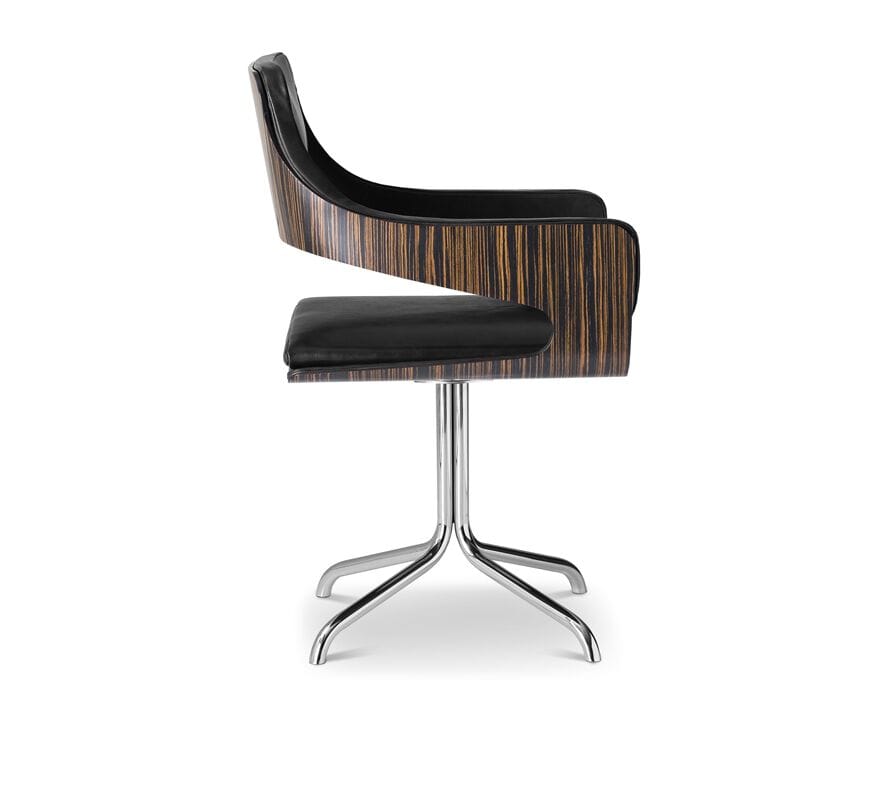 Кожаный стул с подлокотниками i 4 Mariani силуэт ARCH-00090835 - Вид №5