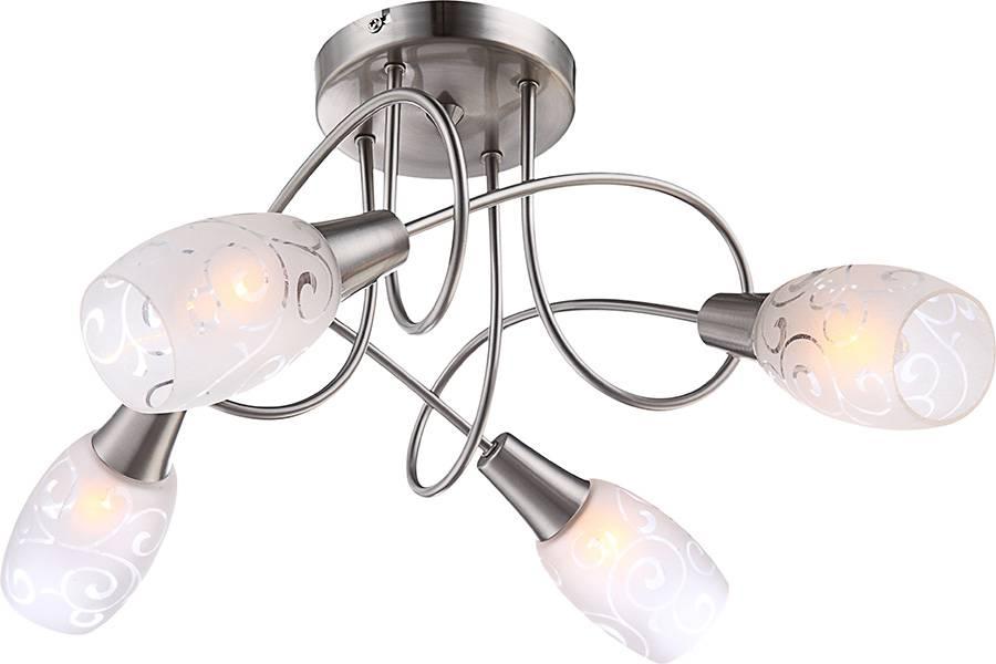 Потолочная люстра Globo Florita 54984-4D GLOBO FLORITA 108755 Белый Ceramica Globo  - Вид №1