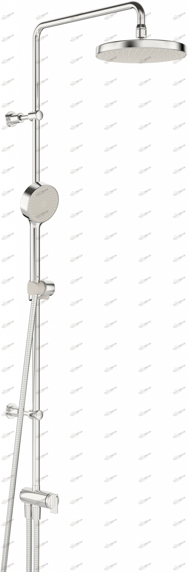 Oras 549 Душевой комплект с душем rain shower 549 Apollo Хром 