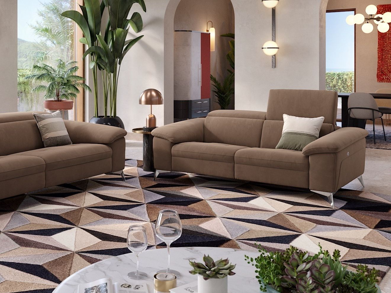 2-местный тканевый диван Sofanella Stella ARCH-00144356 - Вид №3