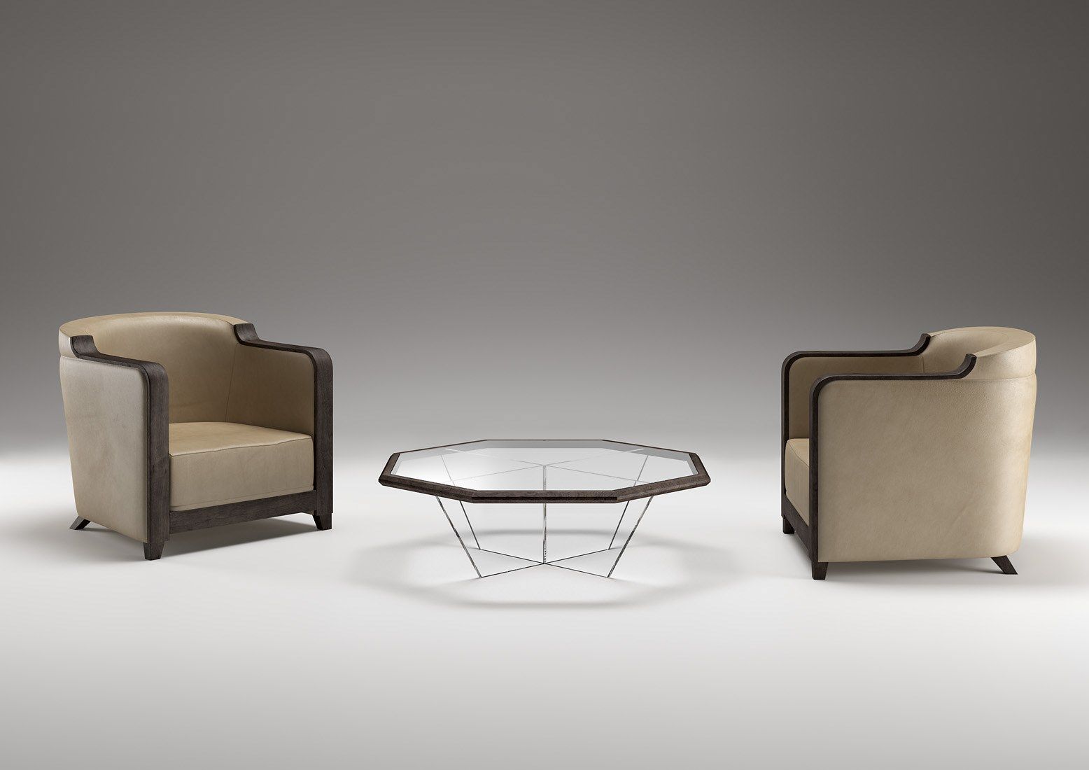 Кожаное кресло с подлокотниками Prestige GRAN DUCA ARCH-00086440 - Вид №5