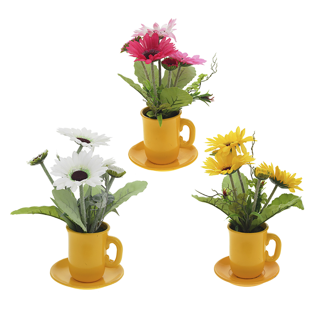 226741 Искусственное растение Цветочная композиция "Герберы" 27 см Santreyd 