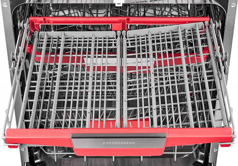 GSM 6073 Полноразмерная, посудомоечная машина полностью встраиваемая, количество корзин: 3, ширина 60 см, 14 комплектов, электронное управление, цифровой дисплей, отсрочка старта до 24 часов, 7 программ, 7 температурных режимов, луч на полу, использование Santreyd  - Вид №5