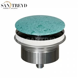 FL024GT Донный клапан с накладкой из керамики для раковин без перелива Globo 7 см цвет Кирпичная гильош эмаль Globo ACCESSORIES Италия