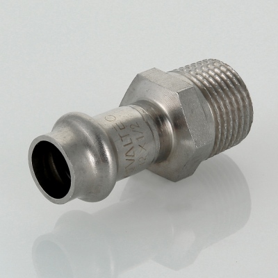 VTi.901.I.001805 Пресс-фитинг из нержавеющей стали с наружной резьбой Valtec 18 мм х 3/4"  - Вид №7