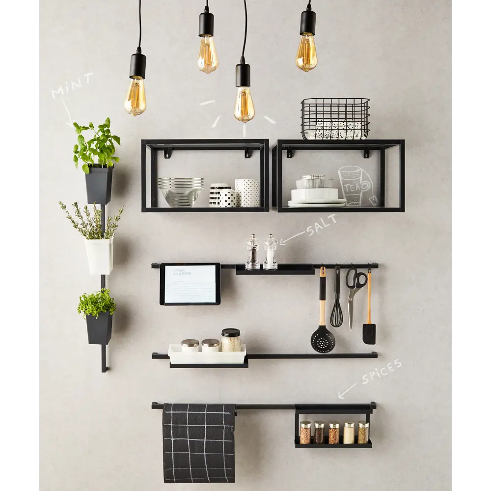 Delinia ID — Двухъярусная полка для специй на рейлинг 80135880 STLM-0013783 - Вид №4