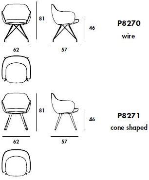 Sovet italia Стул с обивкой и подлокотниками Cadira sun-id-1383915 - Вид №11