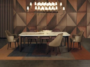 Borzalino Прямоугольный обеденный стол из мрамора