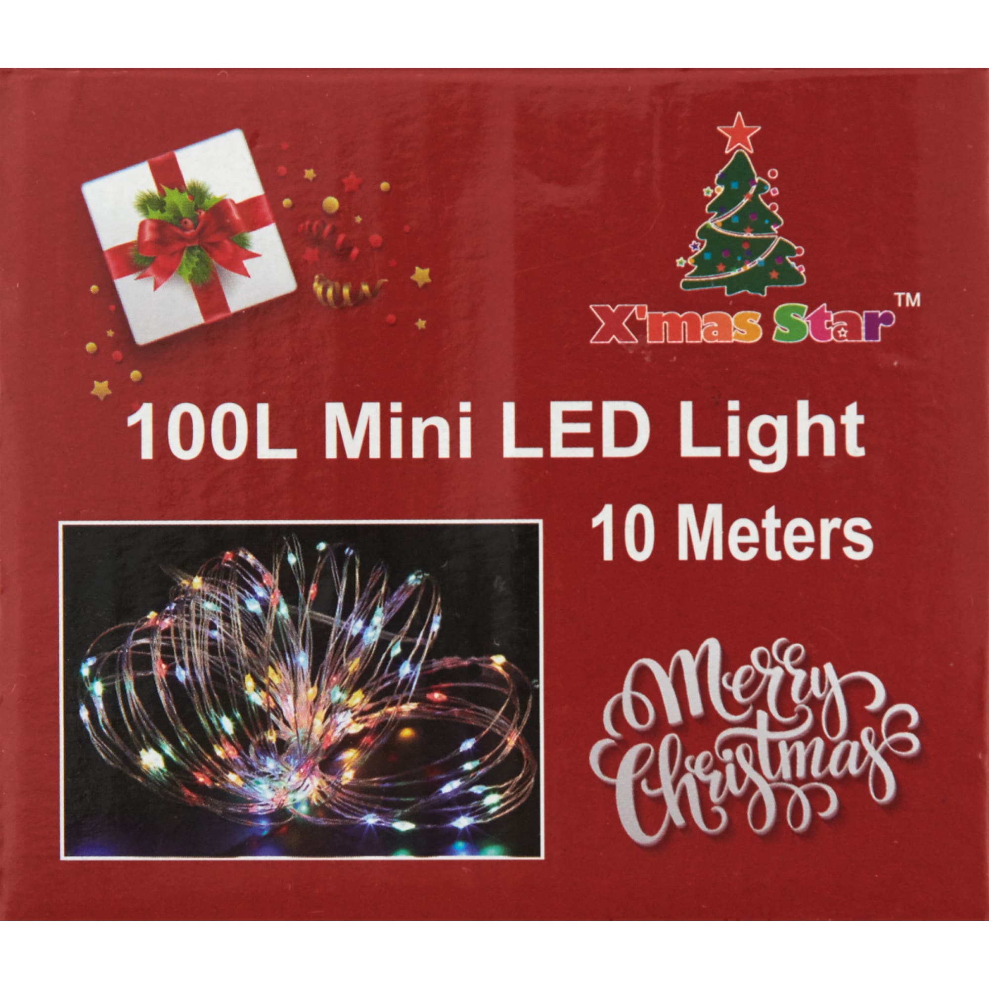 82410352 Электрогирлянда комнатная «Роса» 10 м 100 LED красный на батарейках Santreyd  - Вид №3