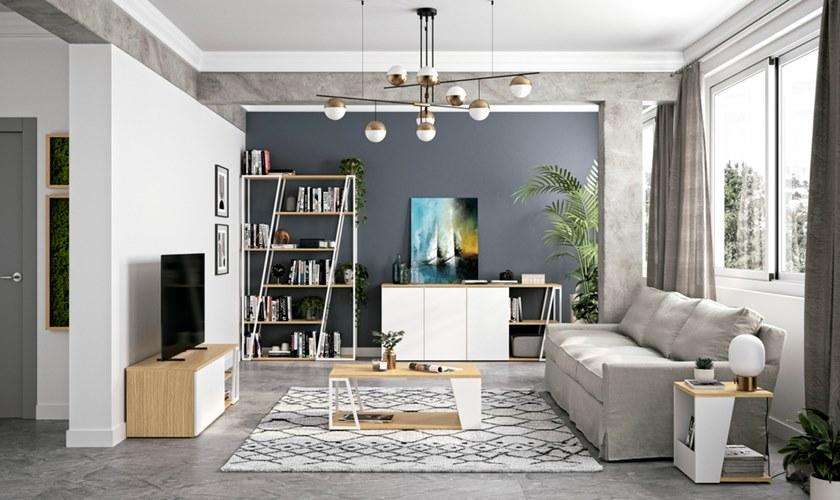 TemaHome Низкий деревянный журнальный столик с журнальной полкой Albi 9003.629938/21  - Вид №6