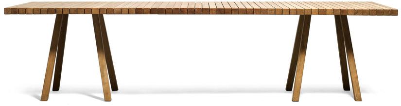 TRIBÙ Прямоугольный садовый стол из тика Vis à vis 01753/01754 - Вид №1