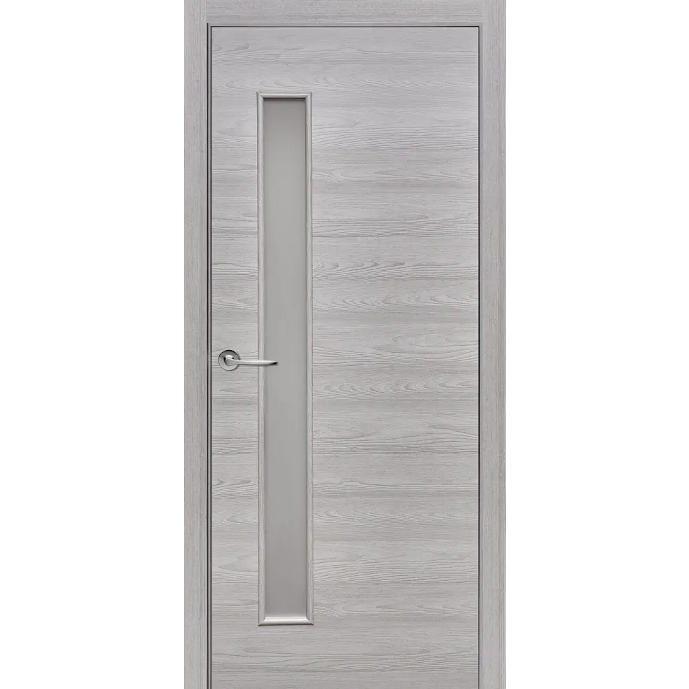 Комплект двери остекленная 80x200 см Hardflex цвет ясень серый с добором 200 мм ПРИНЦИП STLM-2134690