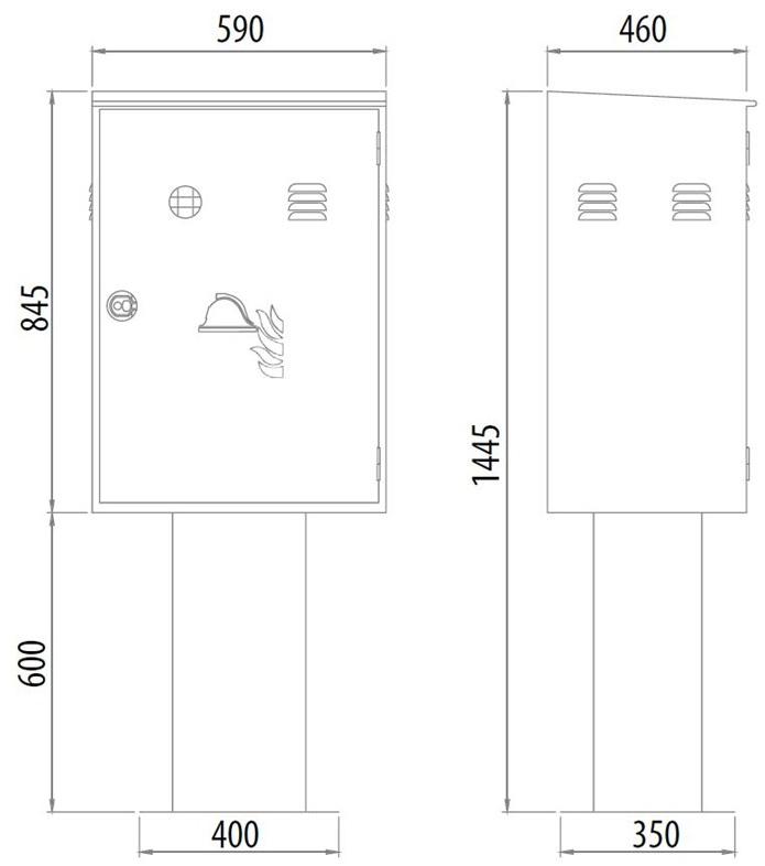 R.M. MANFREDI Пожарный шкафчик sun-id-1364943 - Вид №1