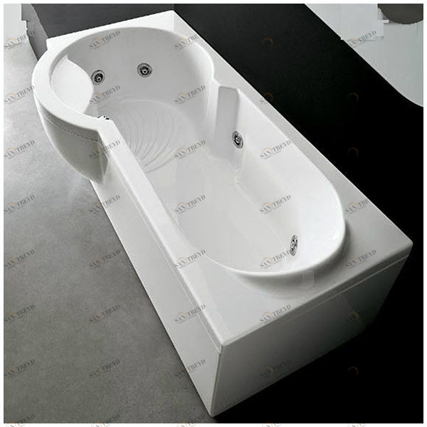 Ванна Gruppo treesse Simona V5677-SX белая с гидромассажем прямоугольная левая STDV5677SX