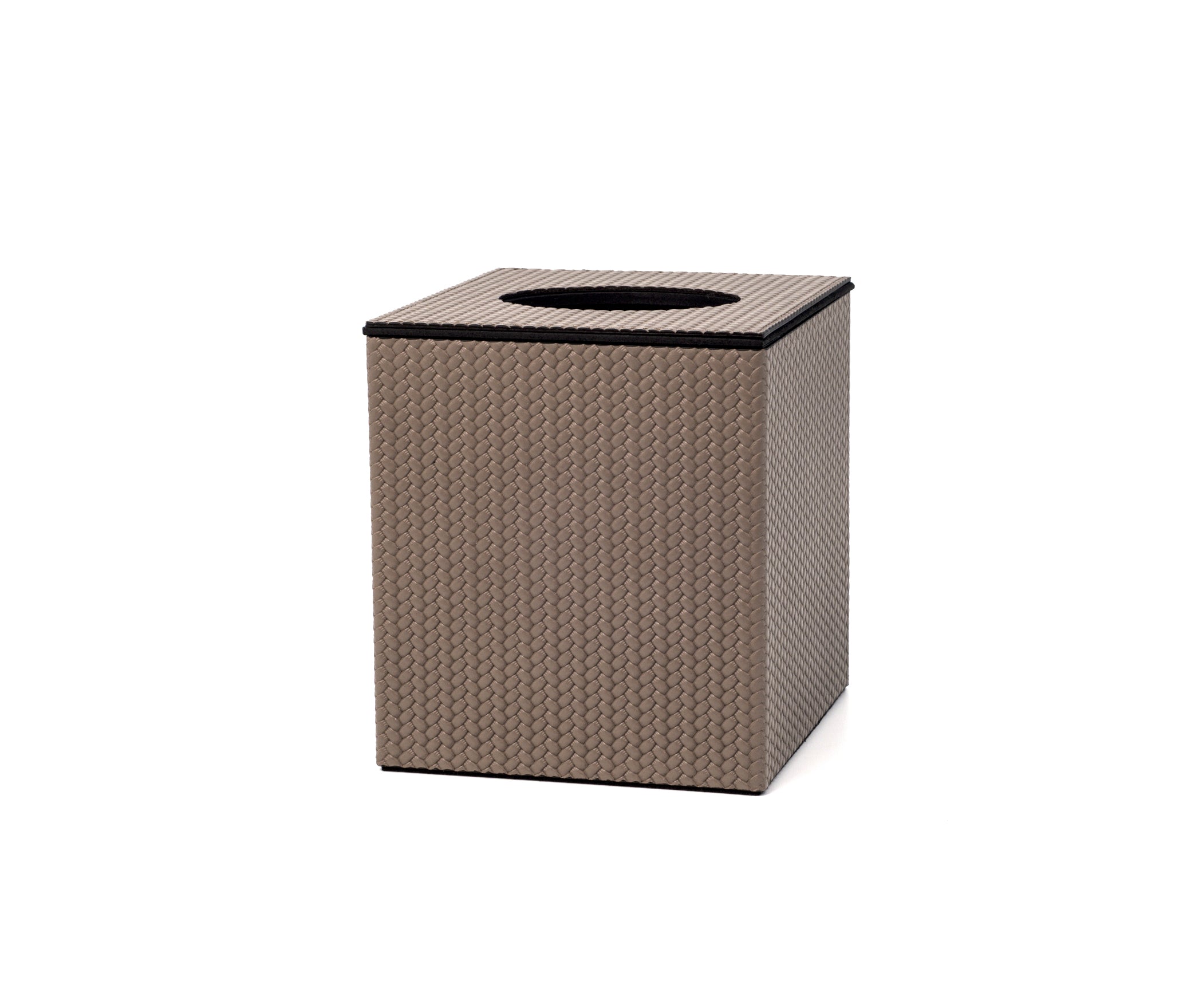 Квадратная коробка для салфеток с магнитной крышкой - 12,2X10,7XH12,5 см / зернистая кожа_темно-серый Pinetti 00.1582.029.055