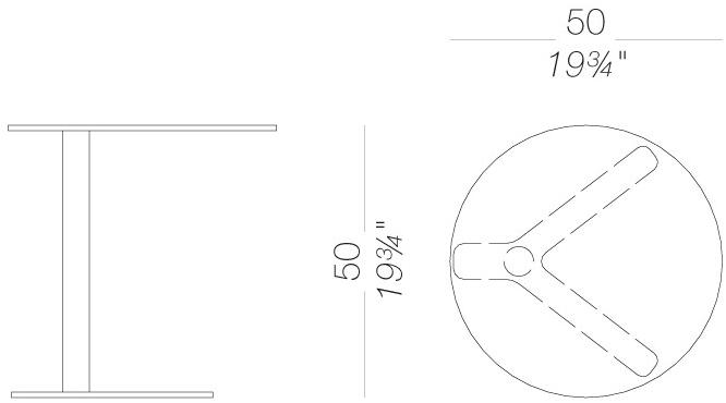 Lapalma Круглый садовый столик Yo outdoor sun-id-1400747 - Вид №6