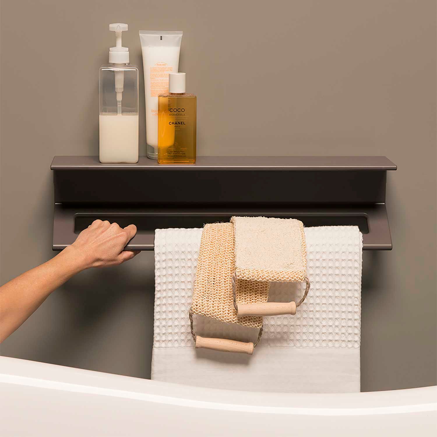 Алюминиевый держатель для полотенец / полка для ванной комнаты EVER Life Design Lissom ARCH-00128746 - Вид №5