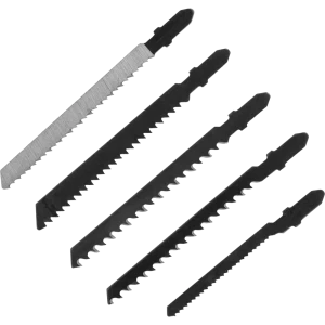 Набор пилок для лобзика по дереву Сибртех 78245, 5 шт.