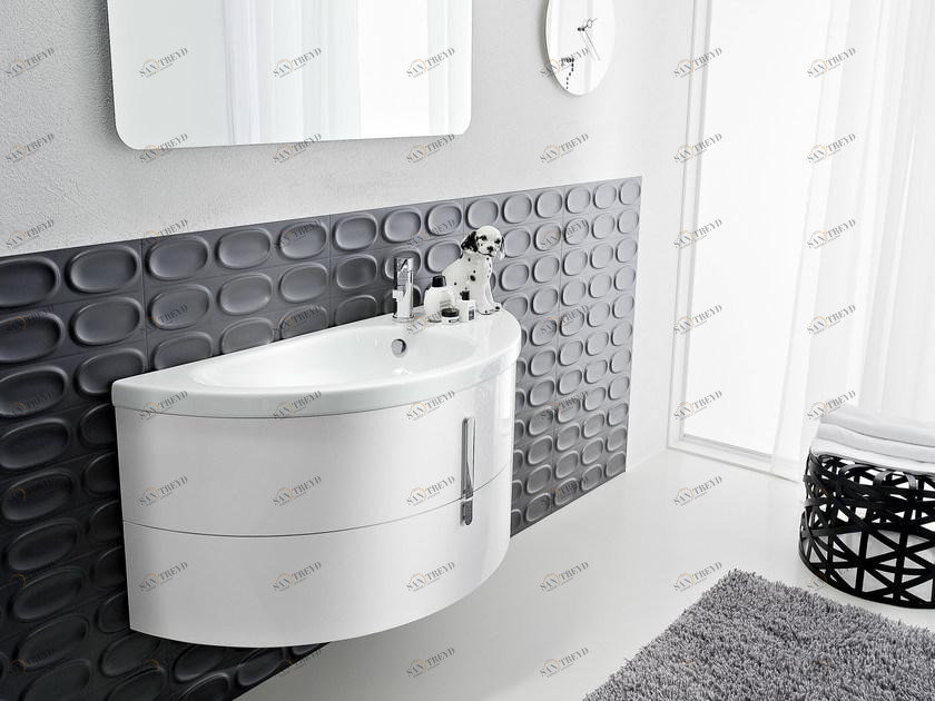 Ideagroup Тумба под умывальник с ящиками Moon sun-id-1420971