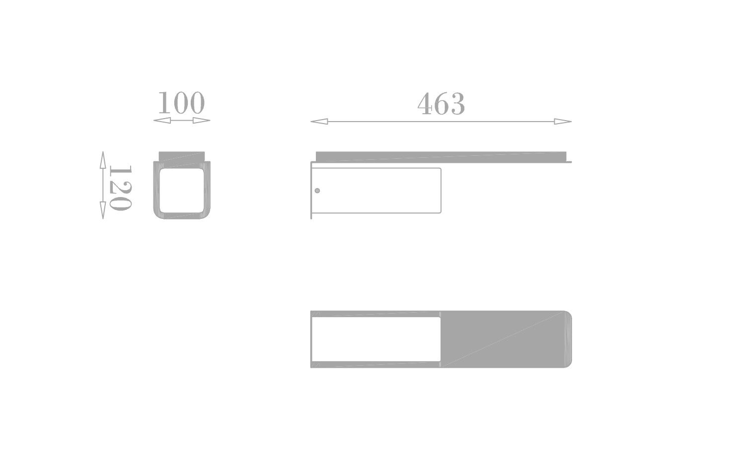 Латунный светодиодный настенный светильник 247LAB RB ARCH-00014037 - Вид №6