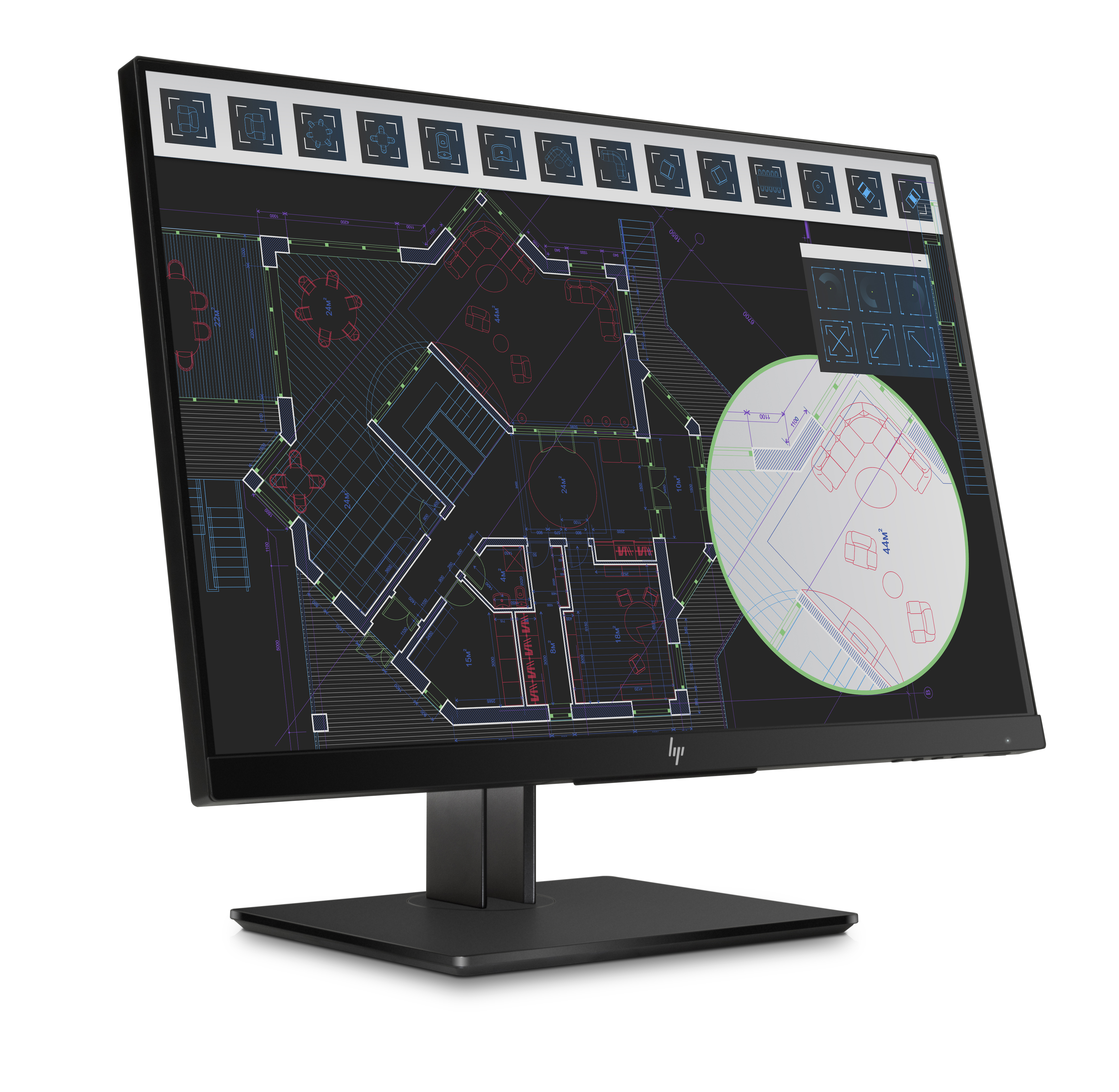 1JS08A4#ABB z24i g2 24" display ips w/led backlight 178 / 178 300 nits 1920 x 1200 1000:1 dp hdmi vga usb 3.0*3 (repl d7p53a4) HP Santreyd  - Вид №2