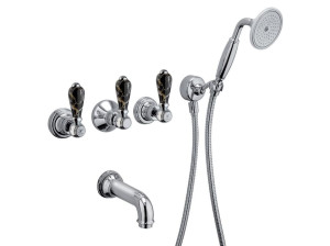 Встраиваемый смеситель для ванны с ручным душем