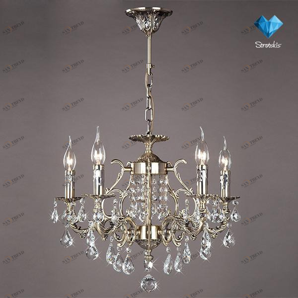 Подвесная люстра Bogates 212/5 Strotskis BOGATES ДИЗАЙНЕРСКИЕ 185800 Бронза 