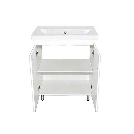 Тумба Фостер-60 прямая белая с раков. меб. Фостер 60 см MISTY 2312170 - Вид №1