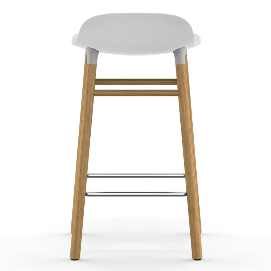 Барный стул Form с ножками из дуба 65 см, белый Normann Copenhagen 602780 - Вид №5