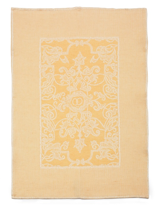 LEI_36_16 Полотенце кухонное 50/70 желтый 50% лен 50% хлопок жаккард LEITNER Santreyd 