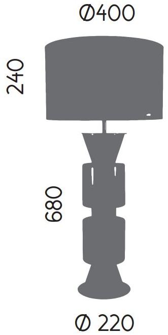 Aromas del Campo Настольная лампа из цветного стекла с фиксированным кронштейном Ponn Nac109  - Вид №3