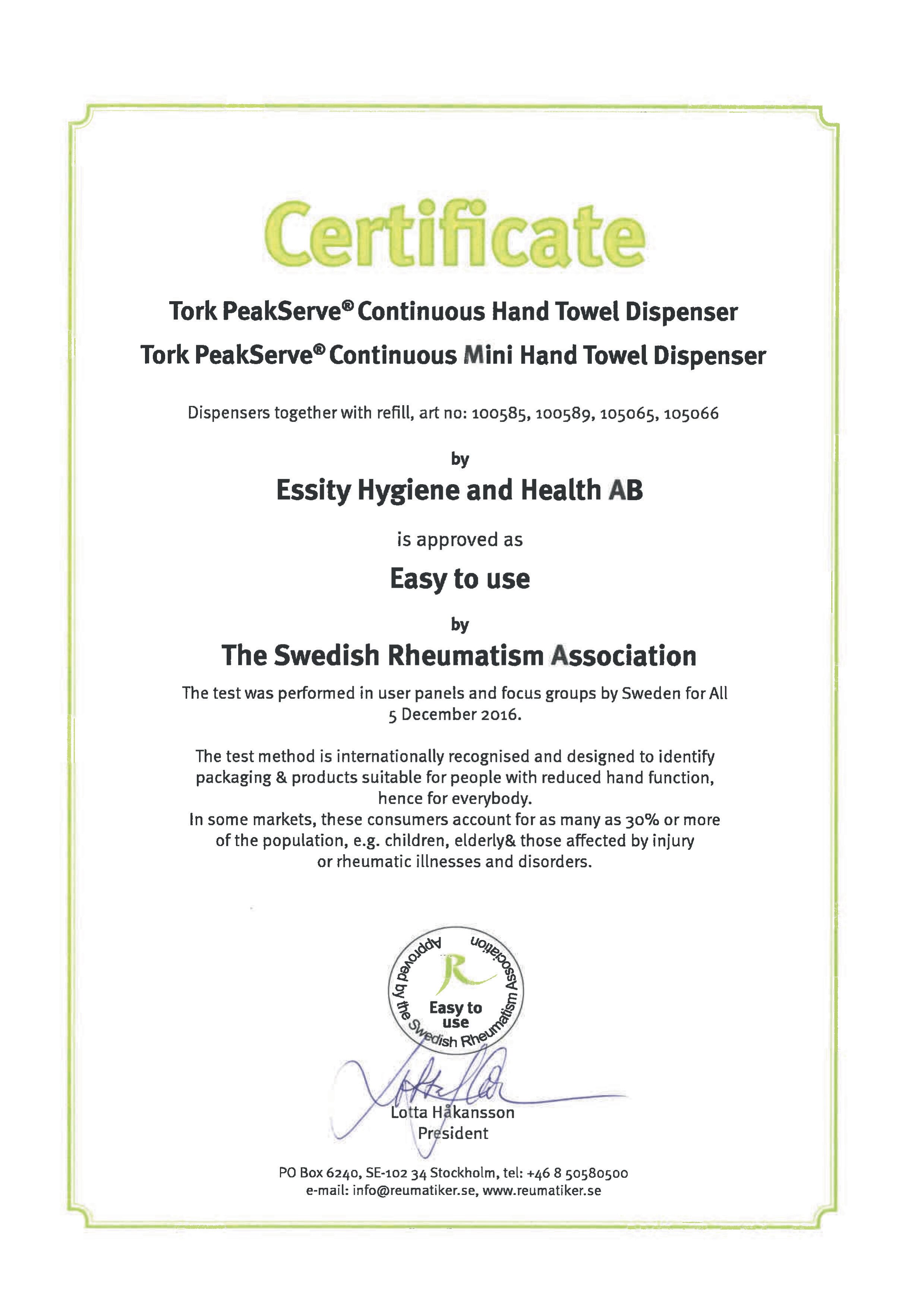 10058940 Peakserve® бесконечное полотенце для рук Tork  - Вид №3