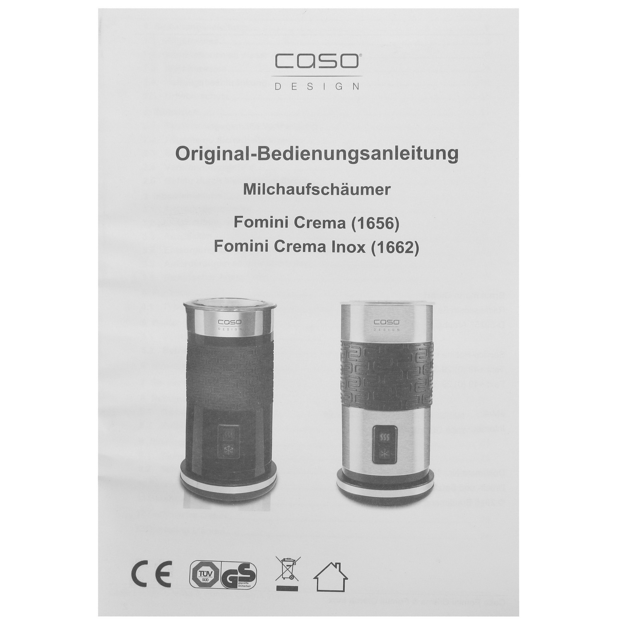 1114747 Капучинатор-вспениватель  CASO Fomini Crema STDN-0059417 - Вид №6