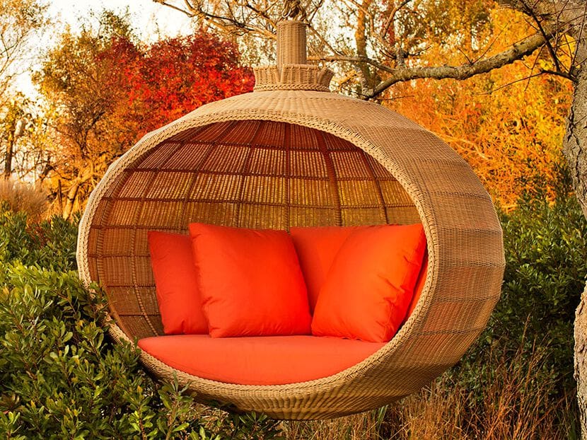 Подвесное садовое кресло из смолы Walters French Braid ARCH-00055457 - Вид №1