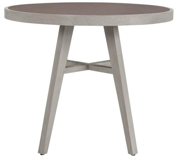 JANUS et Cie Круглый садовый стол из тика с керамической вставкой Rock garden sun-id-1441983 - Вид №1