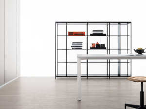 Прессованный алюминиевый высокий дневной офисный книжный шкаф