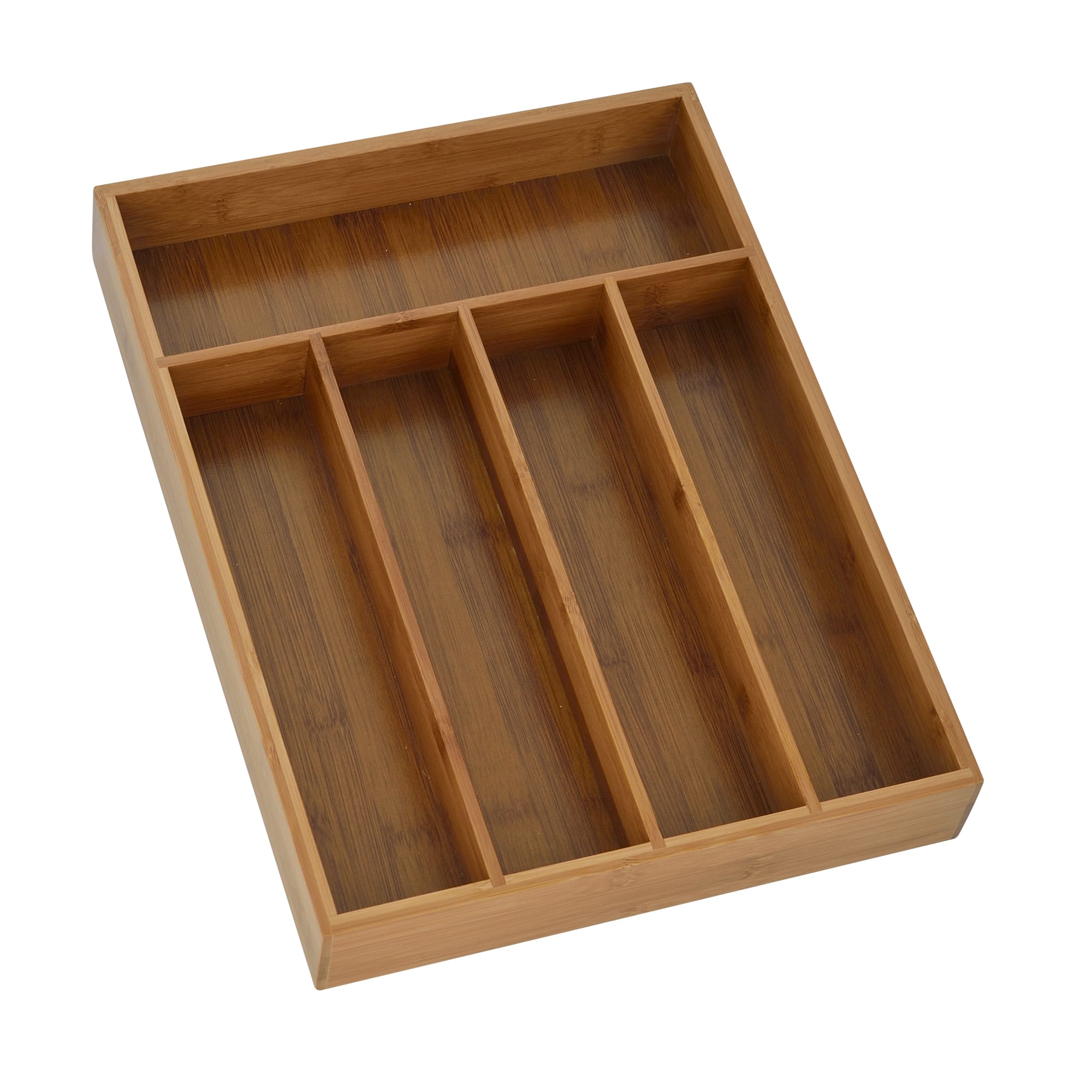 13070198 Лоток для столовых приборов 5 отделений 36х27х5см, бамбук Santreyd  - Вид №2